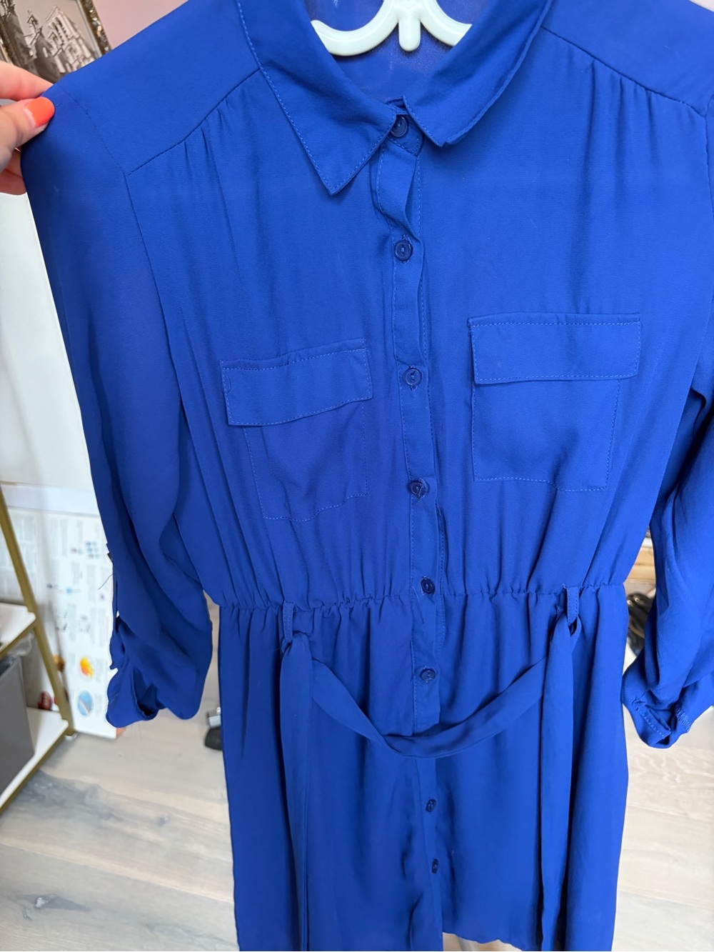 Cami Midi Dress in Royal Blue